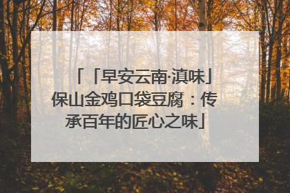 「早安云南·滇味」保山金鸡口袋豆腐：传承百年的匠心之味