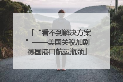 “看不到解决方案”——美国关税加剧德国港口航运瓶颈