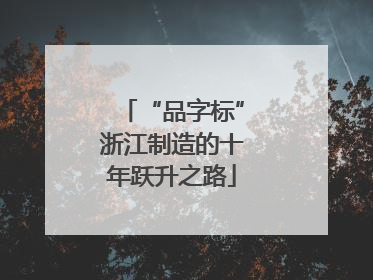 “品字标”浙江制造的十年跃升之路