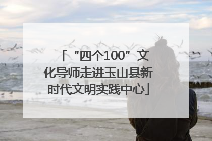 “四个100”文化导师走进玉山县新时代文明实践中心