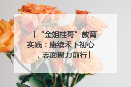 “金姐桂哥”教育实践：赓续禾下初心，志愿聚力前行