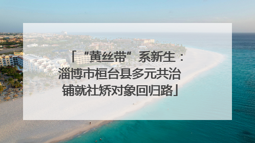 “黄丝带”系新生：淄博市桓台县多元共治铺就社矫对象回归路