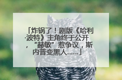 炸锅了！剧版《哈利·波特》主角终于公开，“赫敏”惹争议，斯内普变黑人……