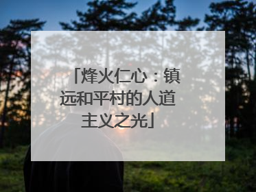 烽火仁心：镇远和平村的人道主义之光