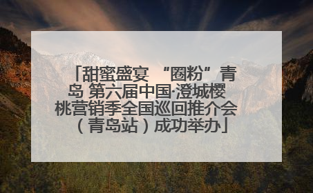 甜蜜盛宴 “圈粉”青岛 第六届中国·澄城樱桃营销季全国巡回推介会（青岛站）成功举办