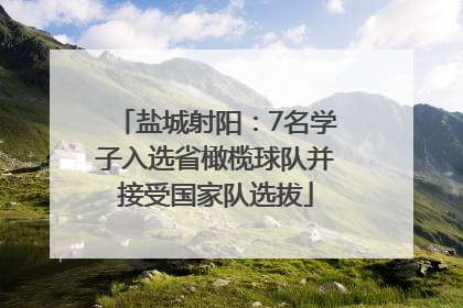 盐城射阳：7名学子入选省橄榄球队并接受国家队选拔