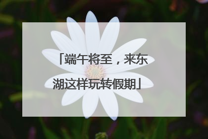 端午将至，来东湖这样玩转假期