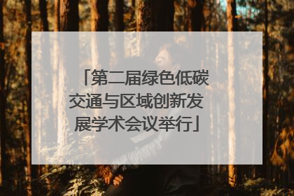第二届绿色低碳交通与区域创新发展学术会议举行