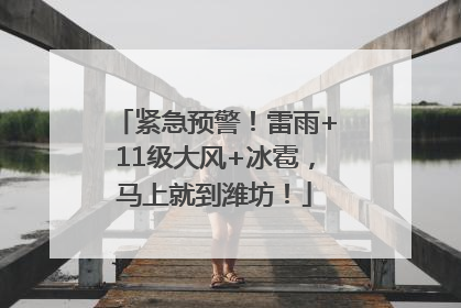 紧急预警！雷雨+11级大风+冰雹，马上就到潍坊！