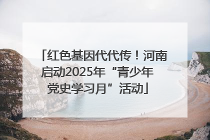 红色基因代代传！河南启动2025年“青少年党史学习月”活动