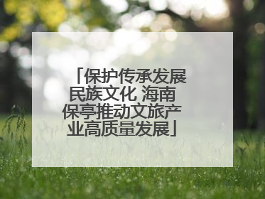 保护传承发展民族文化 海南保亭推动文旅产业高质量发展