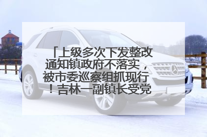 上级多次下发整改通知镇政府不落实，被市委巡察组抓现行！吉林一副镇长受党内警告处分