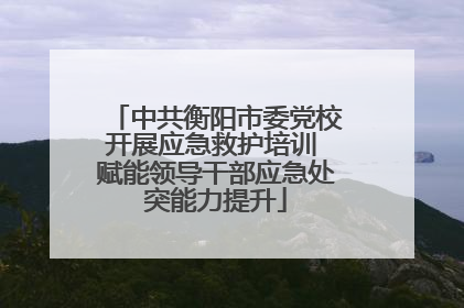 中共衡阳市委党校开展应急救护培训 赋能领导干部应急处突能力提升