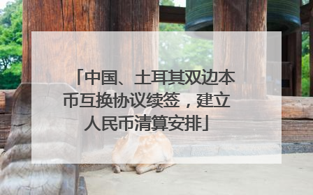中国、土耳其双边本币互换协议续签，建立人民币清算安排