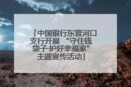 中国银行东营河口支行开展 “守住钱袋子·护好幸福家”主题宣传活动