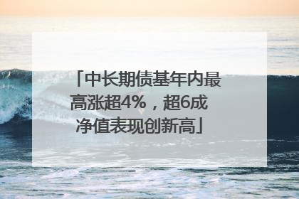 中长期债基年内最高涨超4%，超6成净值表现创新高