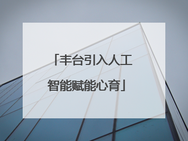 丰台引入人工智能赋能心育