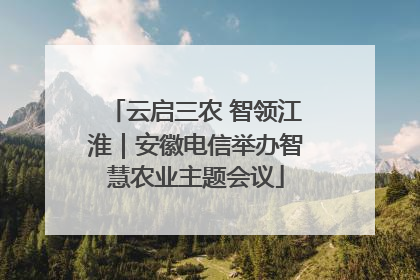 云启三农 智领江淮｜安徽电信举办智慧农业主题会议