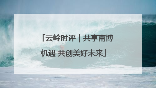 云岭时评｜共享南博机遇 共创美好未来