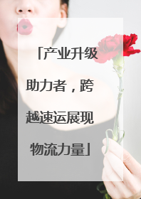 产业升级助力者，跨越速运展现物流力量