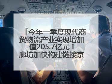 今年一季度现代商贸物流产业实现增加值205.7亿元！廊坊加快构建链接京津冀面向全世界的物流通道