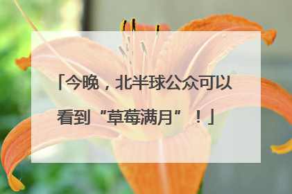 今晚，北半球公众可以看到“草莓满月”！