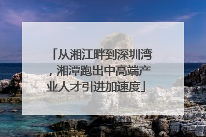 从湘江畔到深圳湾，湘潭跑出中高端产业人才引进加速度