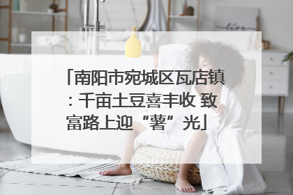 南阳市宛城区瓦店镇：千亩土豆喜丰收 致富路上迎“薯”光