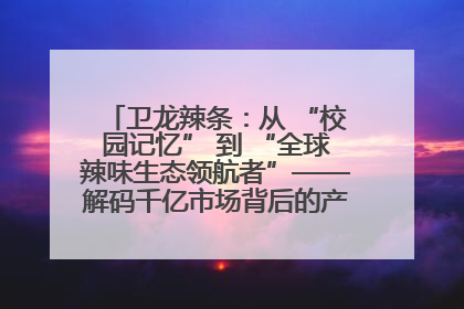 卫龙辣条：从 “校园记忆” 到 “全球辣味生态领航者”——解码千亿市场背后的产品创新与全链路破圈