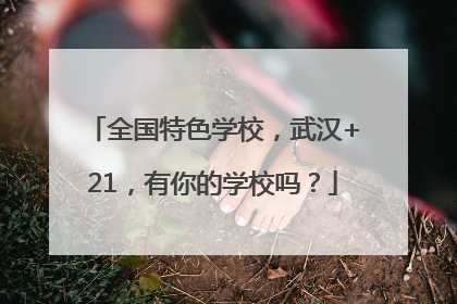 全国特色学校，武汉+21，有你的学校吗？