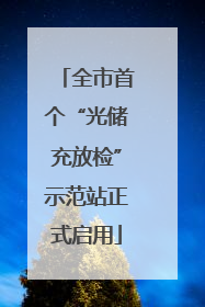 全市首个“光储充放检”示范站正式启用