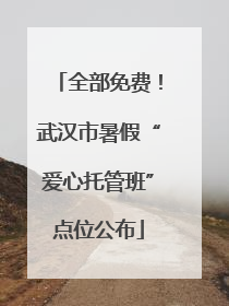 全部免费！武汉市暑假“爱心托管班”点位公布