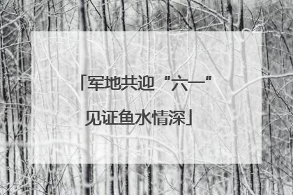 军地共迎“六一” 见证鱼水情深