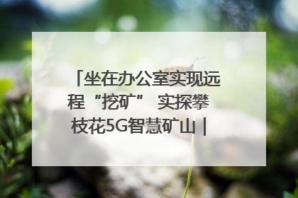 坐在办公室实现远程“挖矿” 实探攀枝花5G智慧矿山｜网络名人四川行