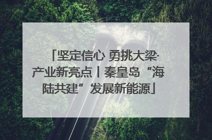 坚定信心 勇挑大梁·产业新亮点丨秦皇岛“海陆共建”发展新能源