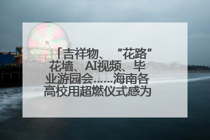 吉祥物、“花路”花墙、AI视频、毕业游园会……海南各高校用超燃仪式感为学子青春“存档”