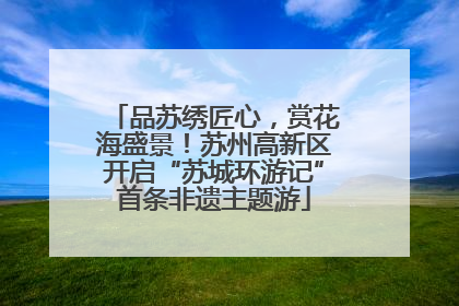 品苏绣匠心，赏花海盛景！苏州高新区开启“苏城环游记”首条非遗主题游