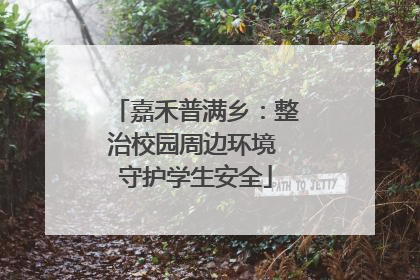 嘉禾普满乡：整治校园周边环境 守护学生安全