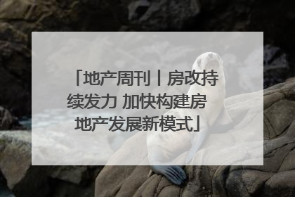 地产周刊丨房改持续发力 加快构建房地产发展新模式