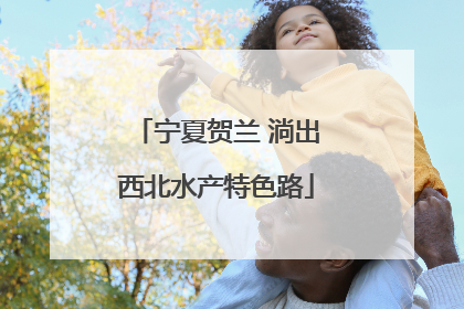 宁夏贺兰 淌出西北水产特色路