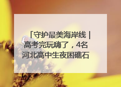 守护最美海岸线｜高考完玩嗨了，4名河北高中生夜困礁石！青岛救援队火速出动救上岸