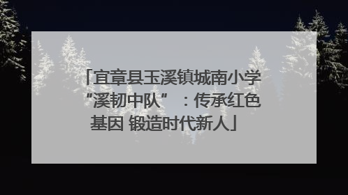 宜章县玉溪镇城南小学“溪韧中队”：传承红色基因 锻造时代新人