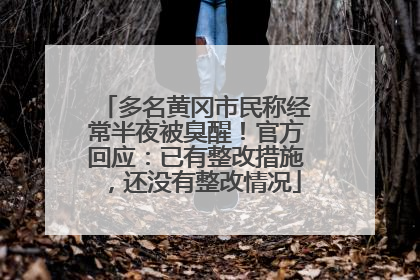 多名黄冈市民称经常半夜被臭醒！官方回应：已有整改措施，还没有整改情况