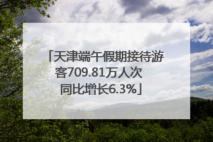 天津端午假期接待游客709.81万人次 同比增长6.3%