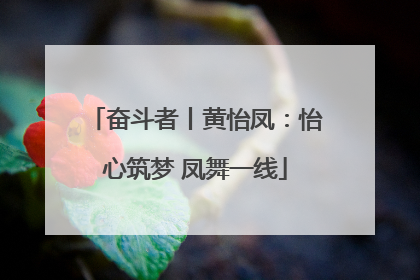 奋斗者丨黄怡凤：怡心筑梦 凤舞一线
