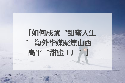 如何成就“甜蜜人生” 海外华媒聚焦山西高平“甜蜜工厂”