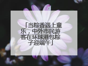 当粽香遇上童乐，中外市民游客在环球港包粽子迎端午