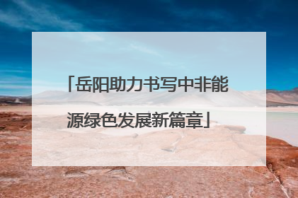岳阳助力书写中非能源绿色发展新篇章