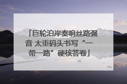 巨轮泊岸奏响丝路强音 太重码头书写“一带一路”硬核答卷