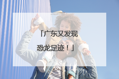 广东又发现恐龙足迹！